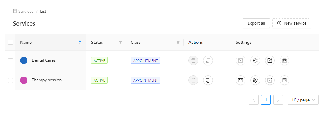 Example Services